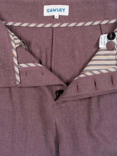 Japanese Linen Willa Short Grape