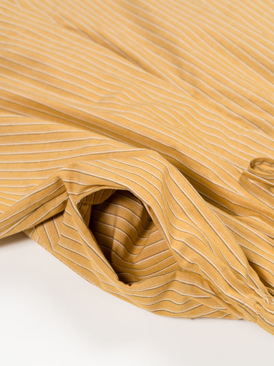 Japanese Striped Cotton Hilda Short Mustard Stripe