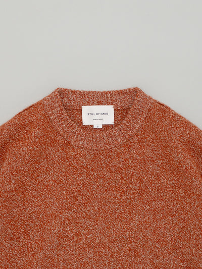 7G Melange Pullover Melange Orange