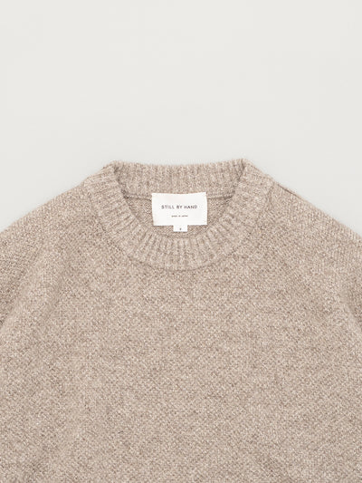 7G Melange Pullover Melange Beige