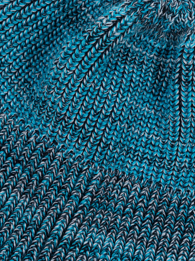 Knit Watch Cap Blue Melange