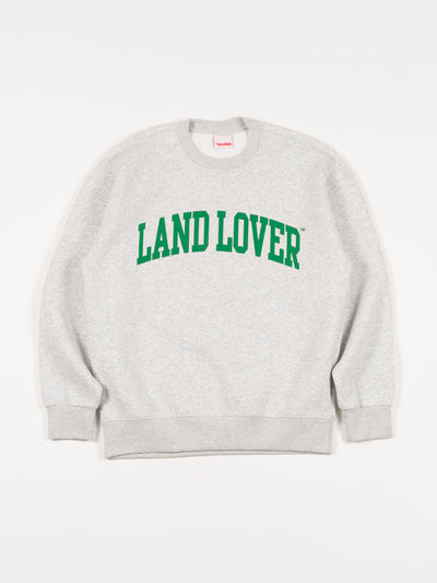 'LAND LOVER' Crewneck Sweatshirt Ash Grey