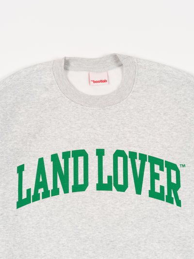'LAND LOVER' Crewneck Sweatshirt Ash Grey