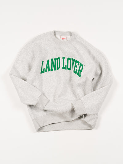 'LAND LOVER' Crewneck Sweatshirt Ash Grey