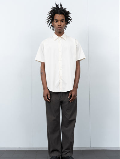 Lynn Poplin S/S Shirt Almost Yellow