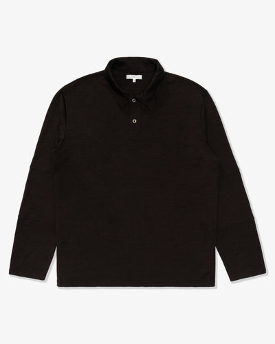 Wool Jersey Polo Woodberry
