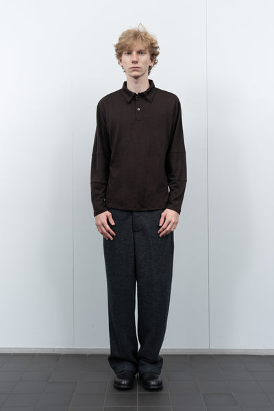 Wool Jersey Polo Woodberry
