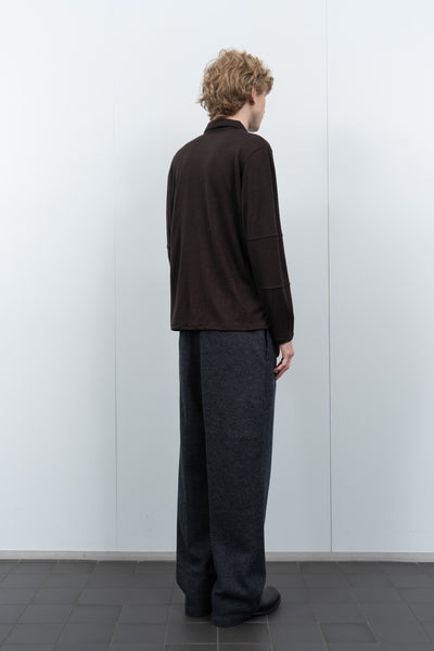 Wool Jersey Polo Woodberry