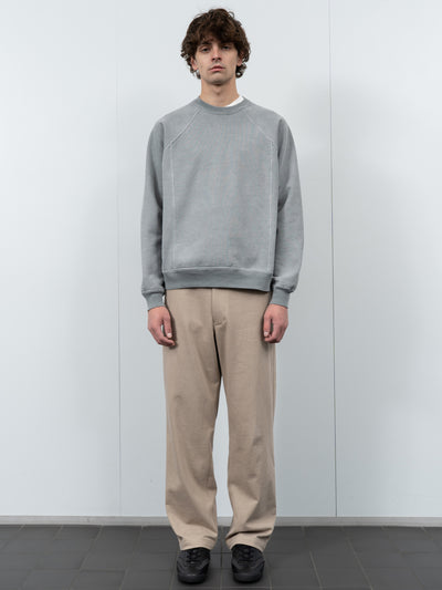 Heavy Gusset Crewneck Pigment Kelp