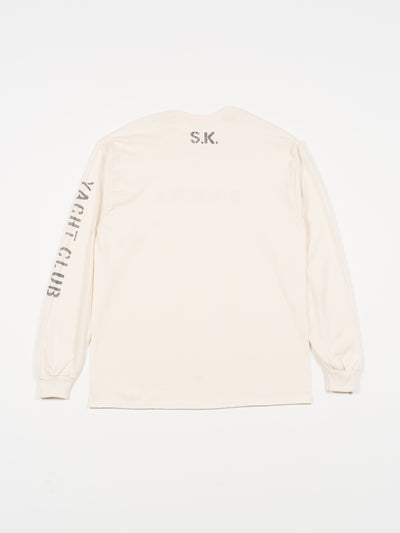 Long Sleeve Riviera T-Shirt Natural Cotton