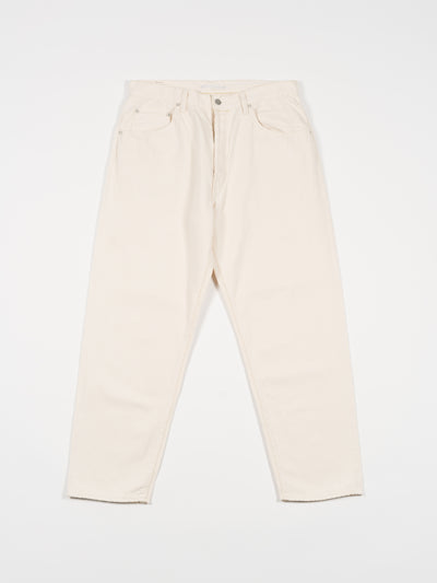 Loose Tapered Washi Denim Ecru