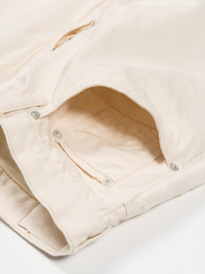 Loose Tapered Washi Denim Ecru