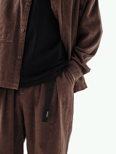 MP-111 Pleated Trouser Dark Hazel