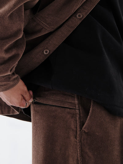 MP-111 Pleated Trouser Dark Hazel