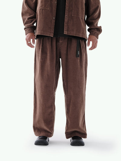 MP-111 Pleated Trouser Dark Hazel