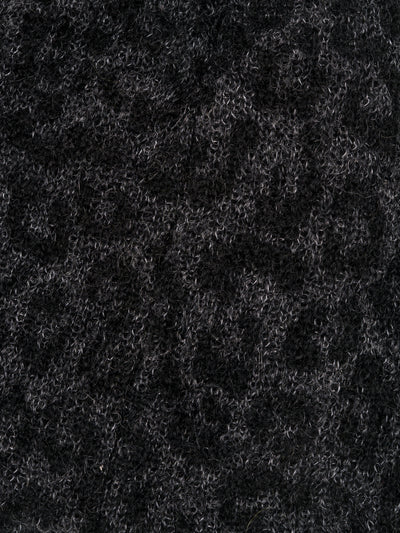Mohair Skully Black Leopard