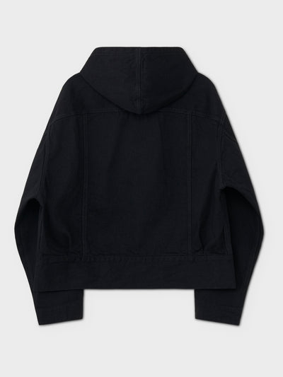 Lady White Co. x Phigvel Makers & Co. Hooded Denim Blouson Black One Wash