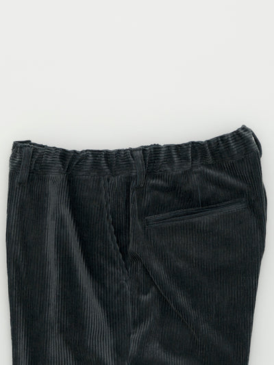 Corduroy Straight Pants Blue Charcoal