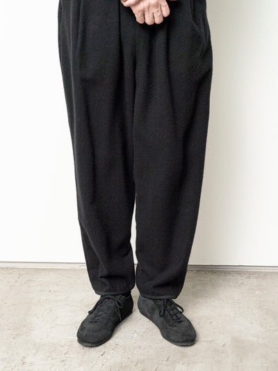 Cashmere Mixed Easy Pants Dark Brown