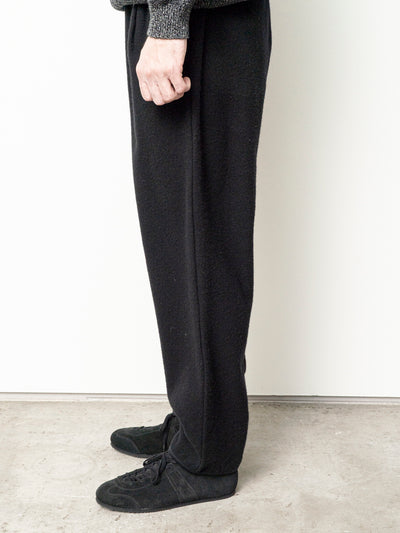Cashmere Mixed Easy Pants Dark Brown