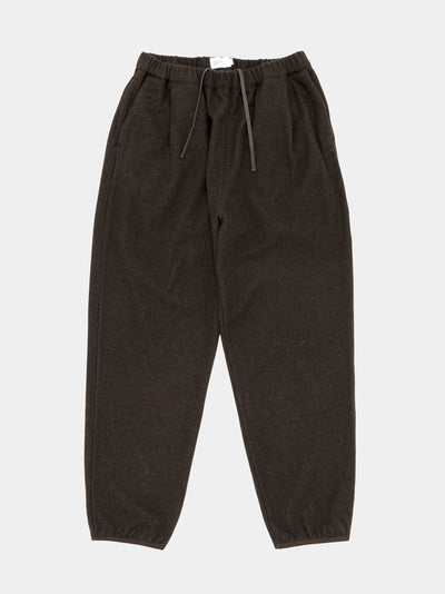 Cashmere Mixed Easy Pants Dark Brown