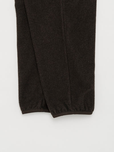 Cashmere Mixed Easy Pants Dark Brown