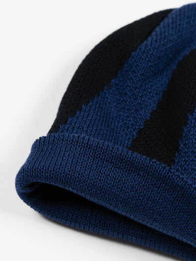 Paper Beanie Black Navy