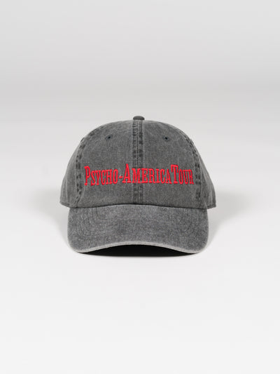 Psycho America Tour Cap Washed Black