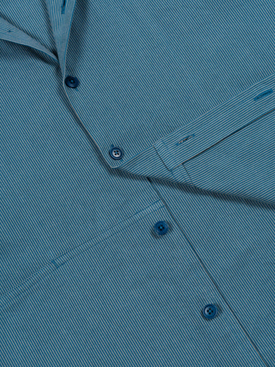 R21S5 Shop Shirt Petrol Oxford