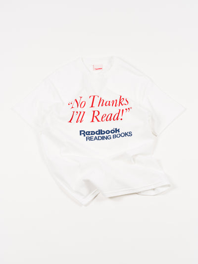 'READ BOOK' T-Shirt White by Meridian