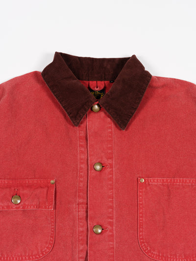 Relax Fit Oxford Coverall Red