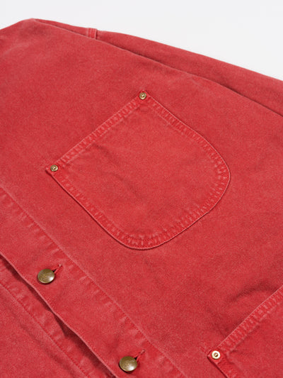 Relax Fit Oxford Coverall Red
