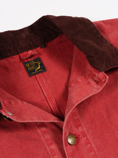 Relax Fit Oxford Coverall Red