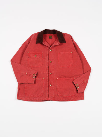 Relax Fit Oxford Coverall Red