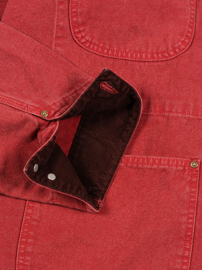 Relax Fit Oxford Coverall Red