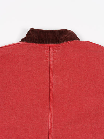 Relax Fit Oxford Coverall Red