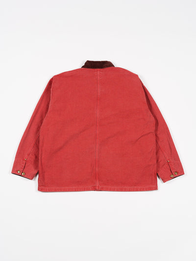 Relax Fit Oxford Coverall Red