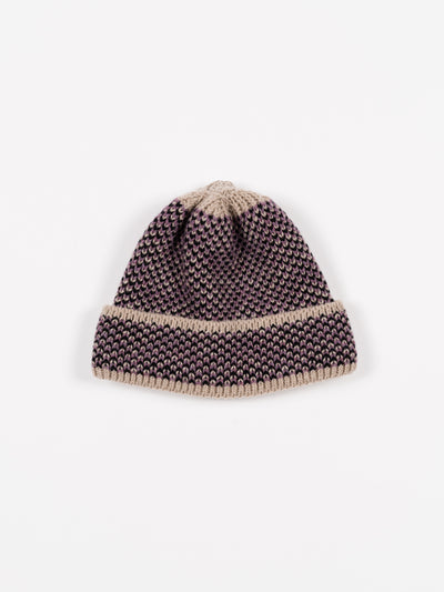 Reverse Geo Beanie Beige