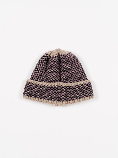 Reverse Geo Beanie Beige