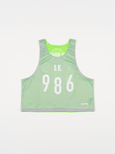 Reversible Ball Jersey Grey/Neon Green Mesh