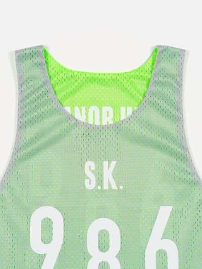 Reversible Ball Jersey Grey/Neon Green Mesh