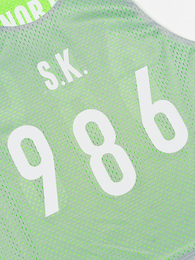 Reversible Ball Jersey Grey/Neon Green Mesh