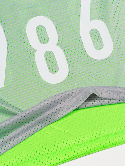 Reversible Ball Jersey Grey/Neon Green Mesh