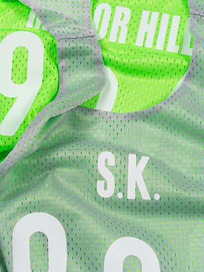 Reversible Ball Jersey Grey/Neon Green Mesh