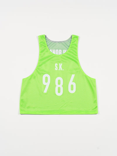 Reversible Ball Jersey Grey/Neon Green Mesh