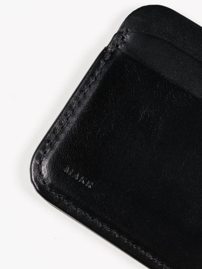 Round Luxe PLUS Wallet V2 Black Chromexcel