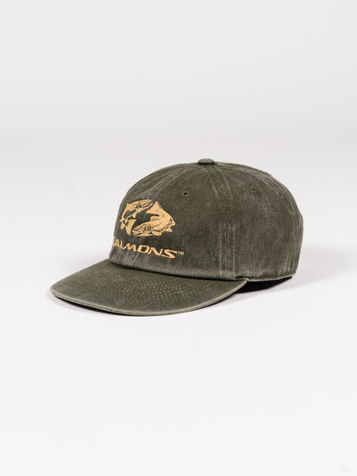 'SALMONS' Cap 'Angler's Edition' Hard Washed Sage
