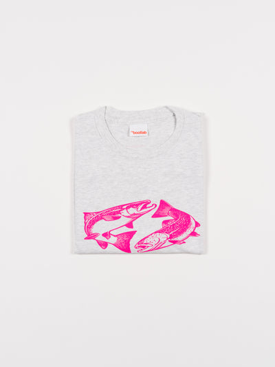 'SALMONS' T-Shirt Ash Grey