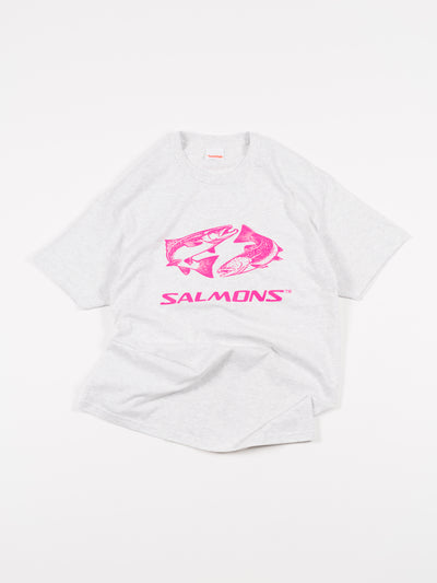 'SALMONS' T-Shirt Ash Grey