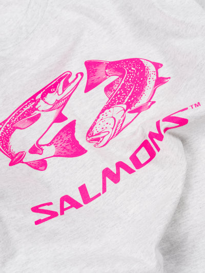 'SALMONS' T-Shirt Ash Grey